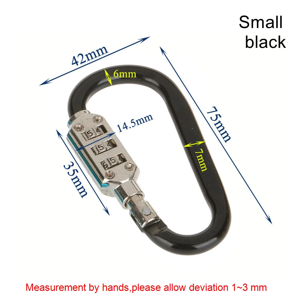 Code Number Lock 3 Digit Dial Combination Padlock Luggage Zipper Bag Backpack Handbag Suitcase Drawer Outdoor Firm Durable Locks