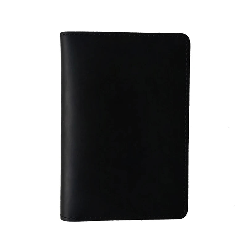 Unisex Genuine Leather Passport Holder Women Vintage Cow Leather Passport Cover For Men Credit Card Case Travel Wallet