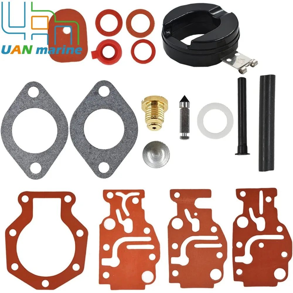 Carburetor Carb Repair Kit Replacement for Johnson Evinrude 6hp 8hp 9.9hp 15hp 20hp 439073 0439073 431897 Boat Engine