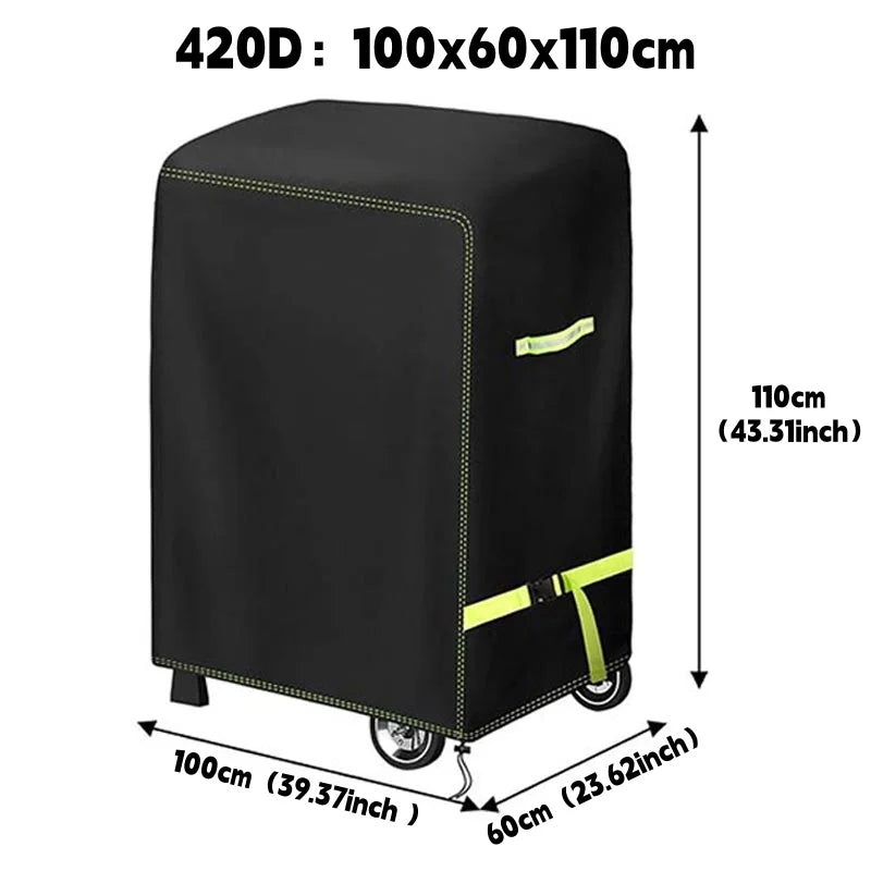 420D Outdoor Barbecue Cover, Marine Barbecue Stove Protective Cover, Lightweight Portable, Dust Cover, Waterproof and Sun Protec