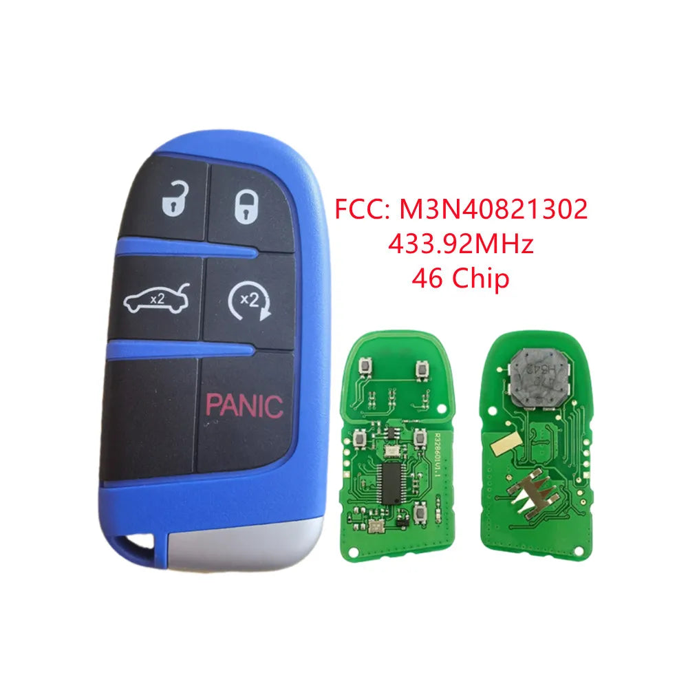 433MHz ID46 M3N Remote Car Key Fob for Challenger Charger SRT Hellcat Redeye Widebody Jeep Grand Cherokee SRT VIPER Scat Pack