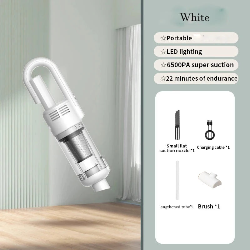 Multifunction Wireless Car Vacuum Cleaner 6500Pa Powerful  Cleaning Machine Metal Strainer Portable Handheld Home-appliance