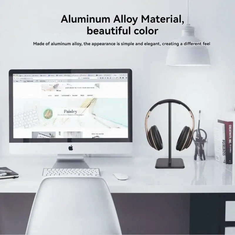 Plastic Material Gaming Headset Holder Non-Slip Computer Headset Stand Detachable Universal Headphone Stand For Gaming Headphone