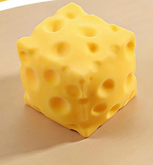 Cheese Squishy,Cheese Block Squeeze Gifts,Squishies Stress Relief Fidget Gift,Stocking Stuffer Novelty Gift for Birthday