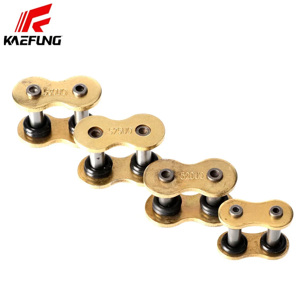 Compatible 428 520 525 530 Chain Link Gold Chains Rivet Connecting Link Motorcycle Sprockets Replacement Parts Accessorry With