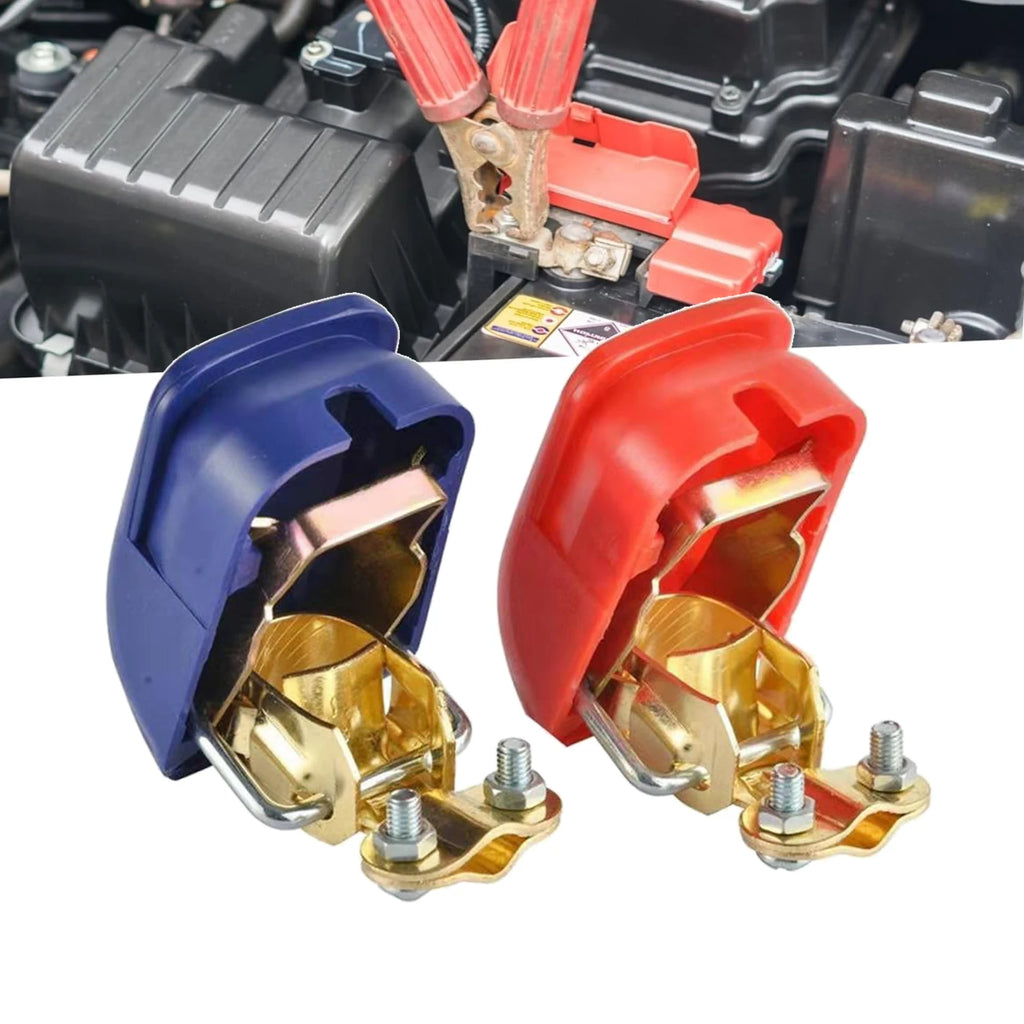 Car Battery Terminal Connector 12V 24V Adjust Disconnect Cover Quick Release Toolless Battery Connector Clamps