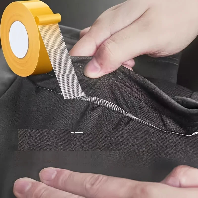 2 Rolls of Strong Adhesive Double-Sided Tape Specifically Designed for Fabric, Free from Seams and Burns