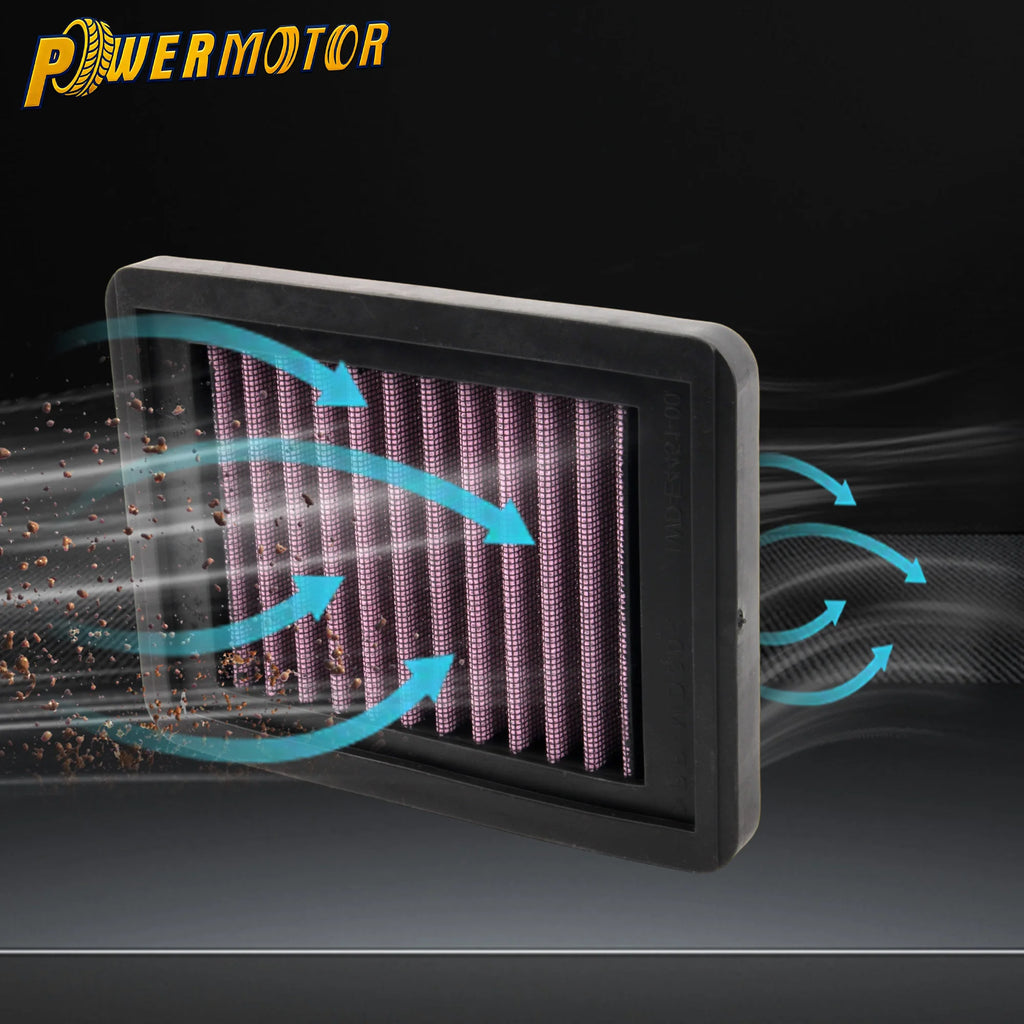 Motorcycle Air Filter Non-Woven Element Intake Filter Replacement For Yamaha YZF-R3 YZF-R25 MT-03 T-MAX500 XP500 T-MAX530 XP530