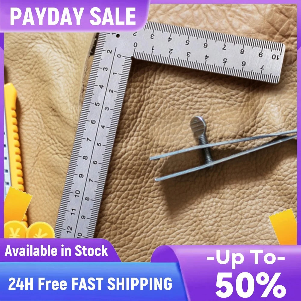 2Pcs Measuring Layout Tool Stainless Steel Square 90 Turning Ruler Precision Building Framing Gauges Mini L-Shaped Ruler