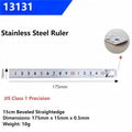 SHINWA 13131 13134 JIS Industrial-Grade High-Precision Straightedge Ruler Etched Stainless Steel Curved Ends Measuring Tool