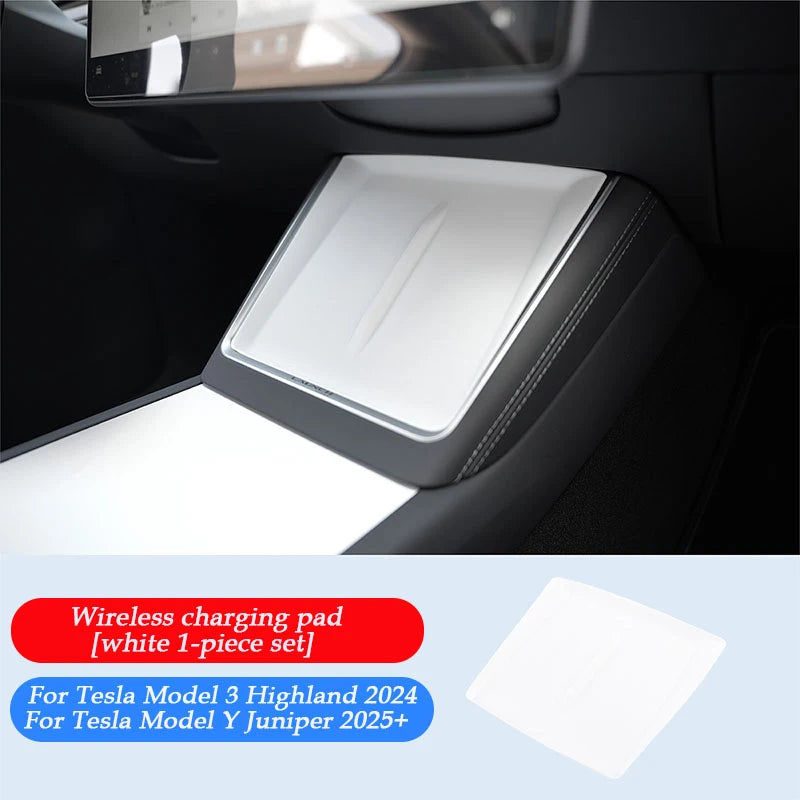 For Tesla Model Y YL Juniper Model 3 Highland 2026 Console & Armrest Storage Box ABS Non-slip Mat Cup Holder Box Accessories