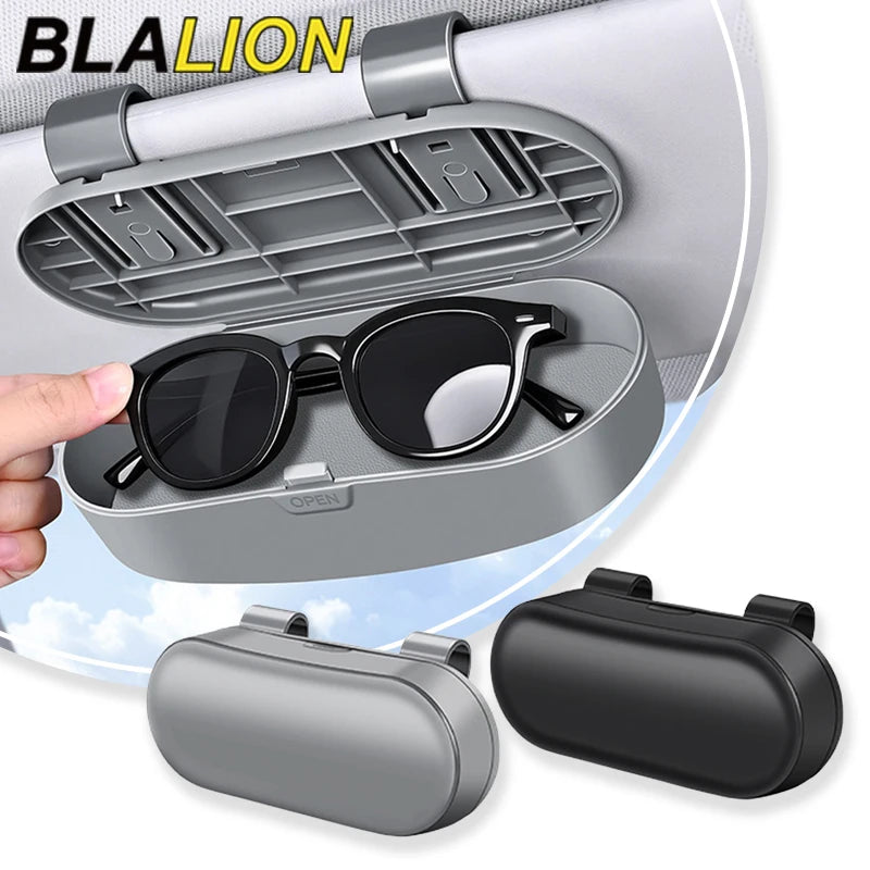 BLALION Car Glasses Holder Auto Sun Visor Glasses Case Organizer Sunglasses Box Holder Visor Sunshade Car Holder For Glasses