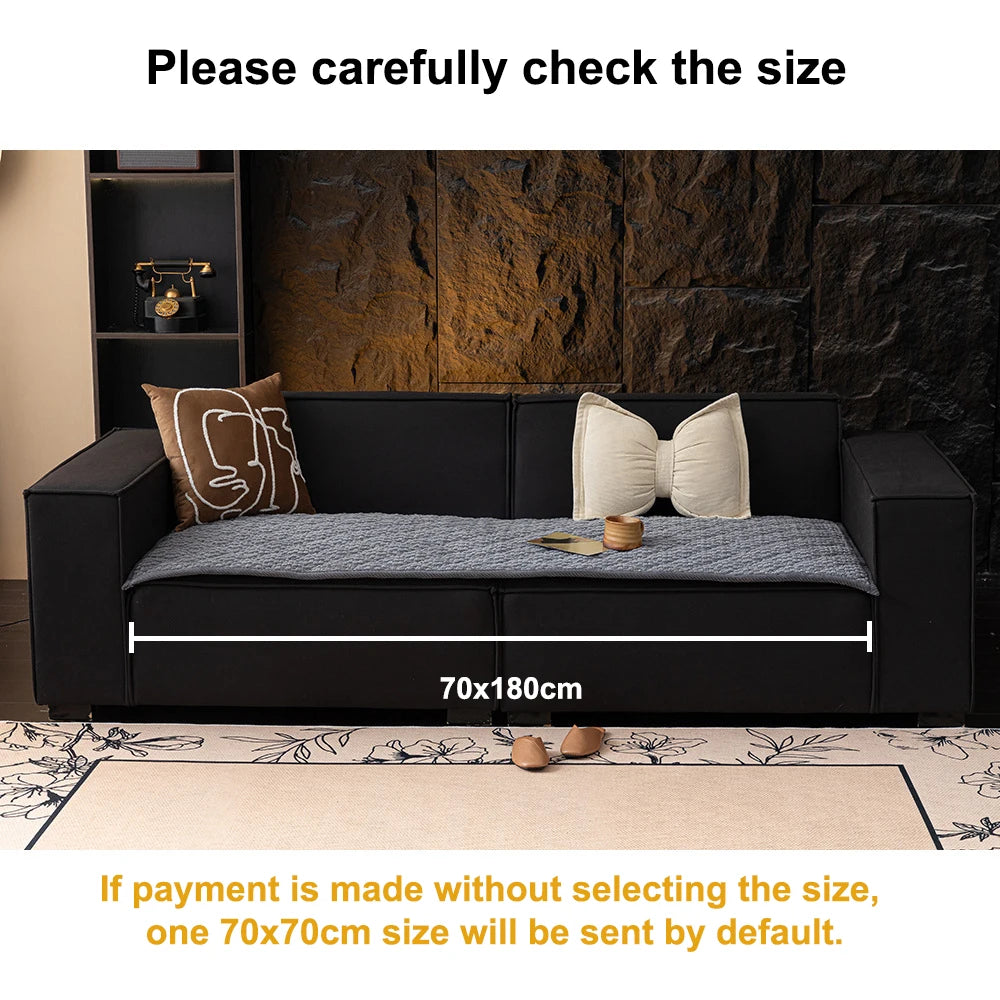 Thickened Corduroy Sofa Cover Non-Slip Quilted Anti-Slip Sofa Mat Couch Seat Cushion Furniture Protector Balcony Bay Window Pad