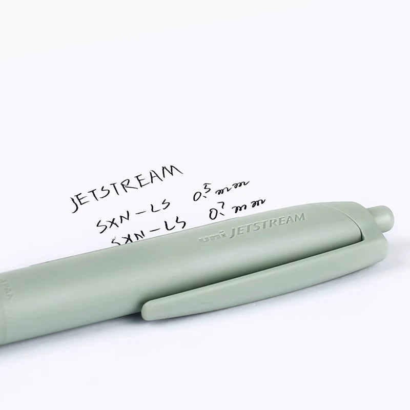 Uni Permanent Ballpoint Pen Jet Stream Anti-slip Cloudy Recycled Eco Shell Friction Super Smooth Ink Oil Pens Portable Supplies