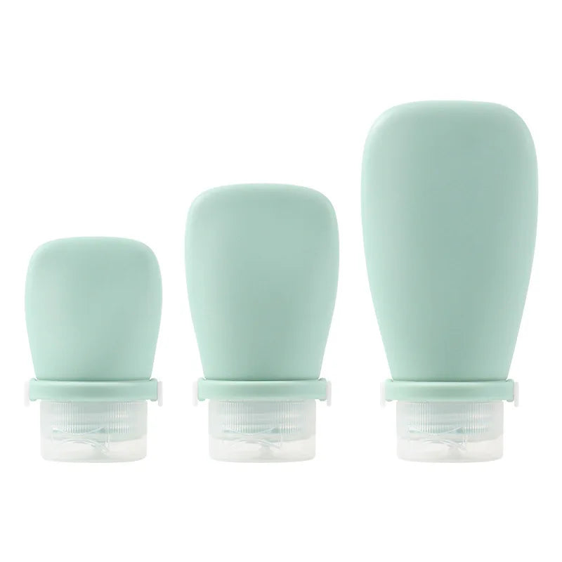 10PCS 30/60/90ml Empty Refillable Silicone Travel Soft Squeeze Tube Leakproof For Shampoo Lotion Bottle Portable Container