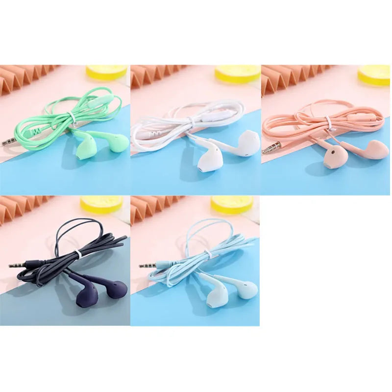 U19 Wired Earbuds 3.5mm Jack Earphones with Mic for iPhone Android Phone Tablet Mini Headphone Sport Headset