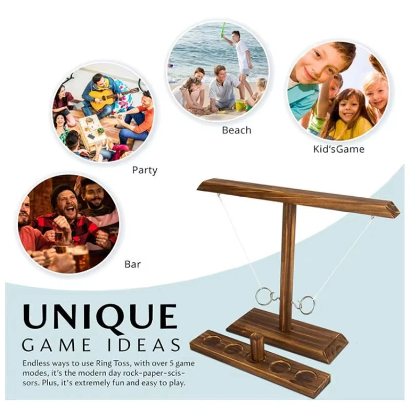 Family Party Toy Fast-paced Bar Drinking Ring Toss Game Adult Children Interactive Double Battle Throwing Home Board Game
