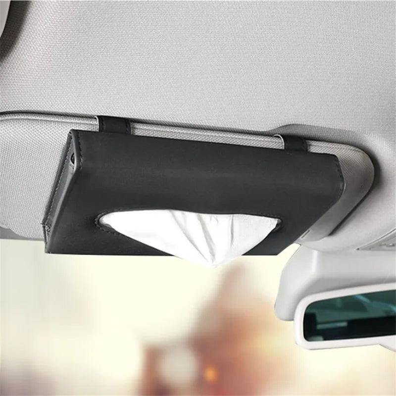 1pc Car Tissue Box Towel Sets Car Sun Visor Tissue Box Holder Auto Interior Storage Decoration for BMW Car Decor Accessories
