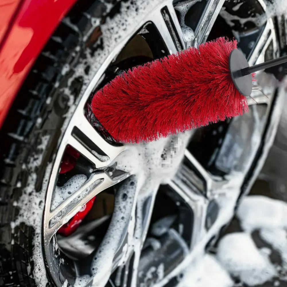 Car Wheel Wash Brush Multifunction Car Wheel Rim Tire Cleaning Brush Soft Non Scratch Auto Care Detailing Washing Tools