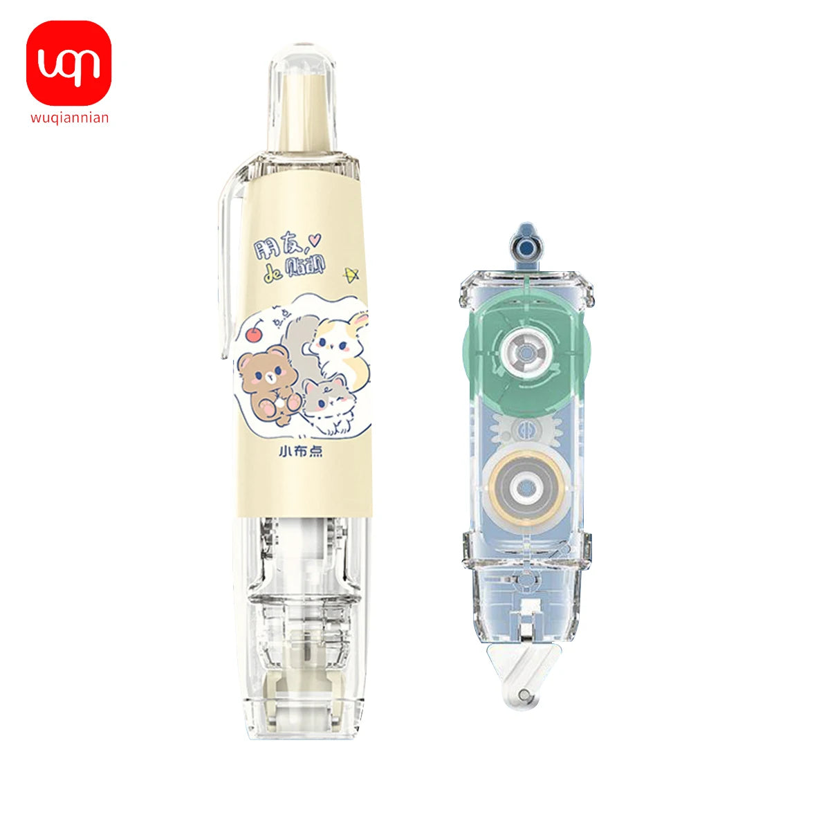 Cute Cartoon Animal Dot Glue Tape Roller, Portable Double Sided Adhesive Tape DIY Scrapbooking  Photo School Office Supplies