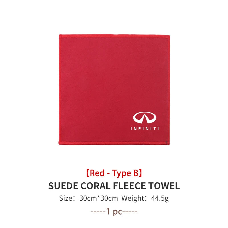 For Infiniti Car Wash Towel Microfiber Cleaning Absorbent Drying Cloth FX45 FX50 G25 G35 G37 JX35 Q50L M25 EX35 EX25 EX37