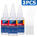 20g 502 Multi-Purpose Super Glue Instant Quick-drying Cyanoacrylate Waterproof Adhesive Leather Rubber Glass Wood Metal Strong Bond Liquid Glue Tool Includes precision dispenser 1-10pcs.