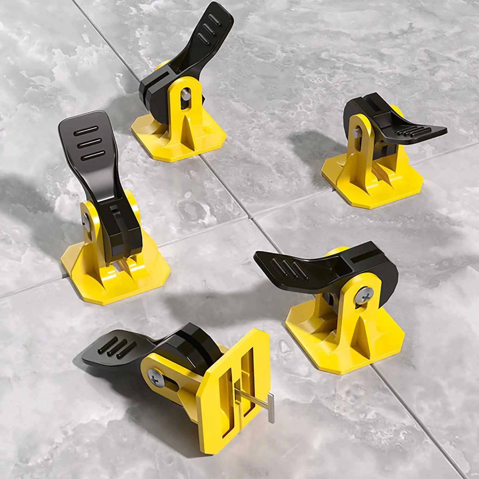 Reusable Floor Porcelain Tile Leveling System Clips Ceramic Levelers Kit for Tile Laying Fixing Wall Tile Construction Tools