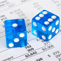 10pcs/set Transparent Sky Blue Dice Right Angle Dice Board Game Accessories 19mm