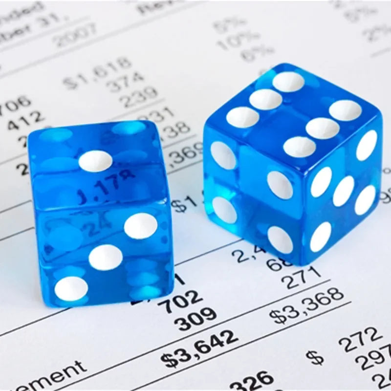 10pcs/set Transparent Sky Blue Dice Right Angle Dice Board Game Accessories 19mm