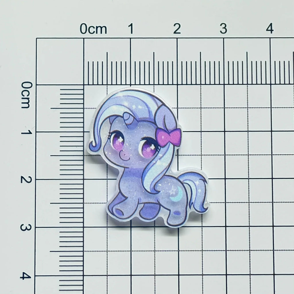 10pcs Cartoon Cute Super Q Pony Acrylic Hair Clip Side duckbill Clip Girl Headwear Small Broken Hair Hairpin