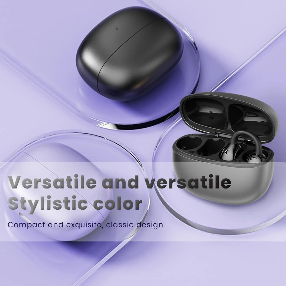 UYUXIO BT 5.4 Clip on Wireless Earbuds XP7 Waterproof Long-Battery Life Over Earphone with 72H Play Time Ear Buds for Sport