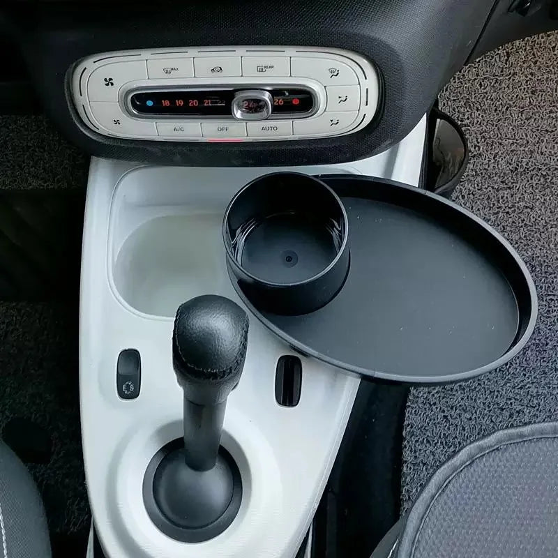 For Benz Smart 453 Fortwo Forfour 2015-2019 Car Cup Holder Tray Organized Table Food Car Tray Portable Adjustable Drink Stand