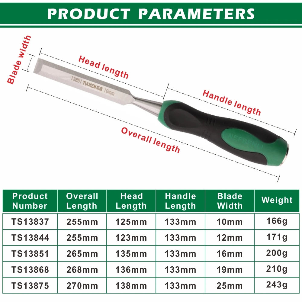 Woodwork Chisel Set DIY Carpenter Tool Flat Woodworking Chisels CR-V Professional Carving Knife Carving Wood Tools