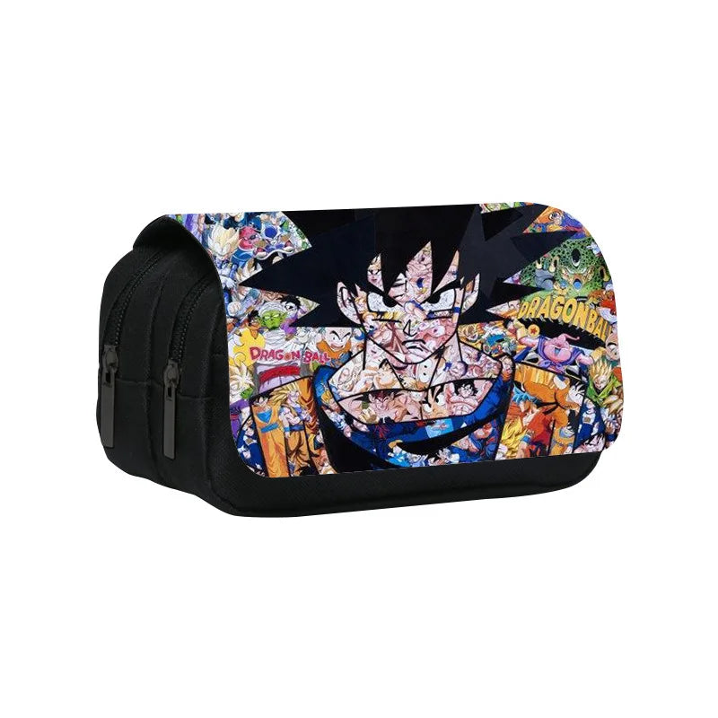 Dragon Ball Goku Anime Pencil Case Big Pencil Bags Stationery Pen Case For Boys Trousse Double Layer School Pencil Case