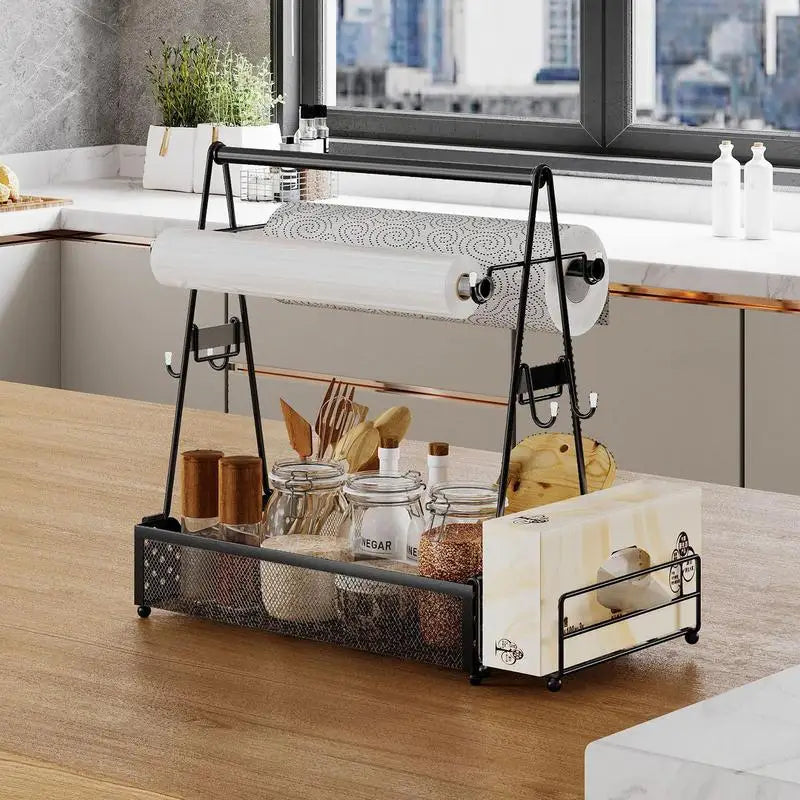 BBQ Caddy For Outdoor Picnic Condiment Organizer Basket Barbecue Tool Caddy Camping Must-Haves Storage Caddy For Camping Park