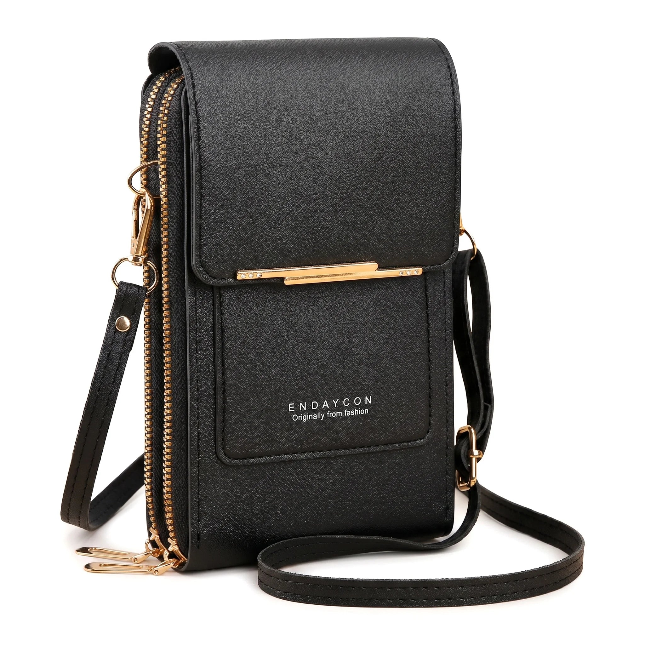 Pomelo Best Touch Screen RFID Crossbody Phone Bag Women PU Leather Multi Card Slots Shoulder Purse