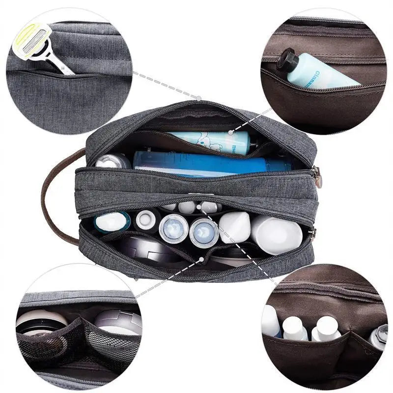 Portable Large Capacity Cationic Travel Storage Bag Divided Toilet Makeup Handheld Organizer