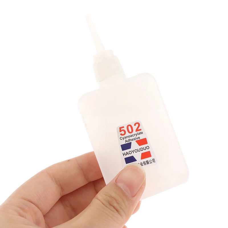 50ml Quick-drying Super Glue 502 Instant Strong Adhesive Toys Crafts Shoes Paper Wood Plastic Fast Repairing Glue Universal