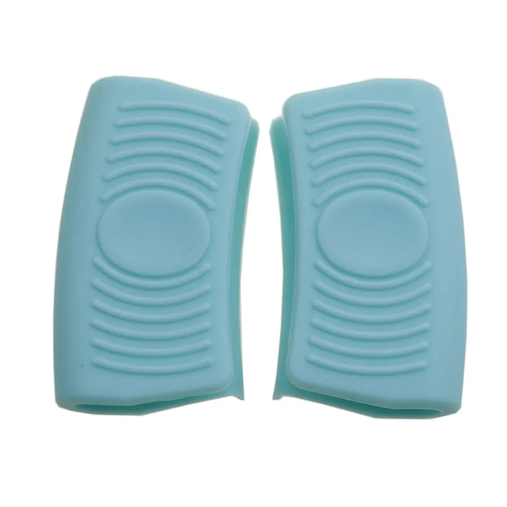JCD 1Pair Silicone Insulated Pot Ear Clips Grip Silicone Pot Holder Sleeve Pot Glove Pan Handle Cover Grip Kitchen Tools