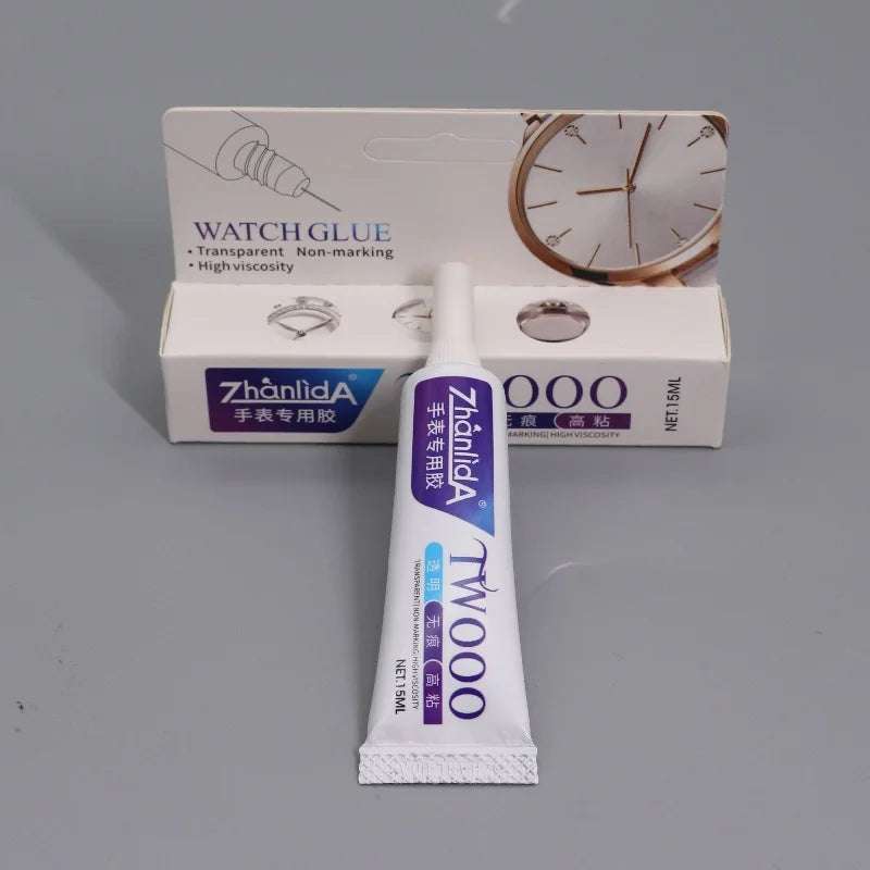 15ML Transparent Watch Glue Soft With Dispensing Needle Repair Smartwatch Bonding Metal Glass DIY Sticky Drill Glue Pen Adhesive