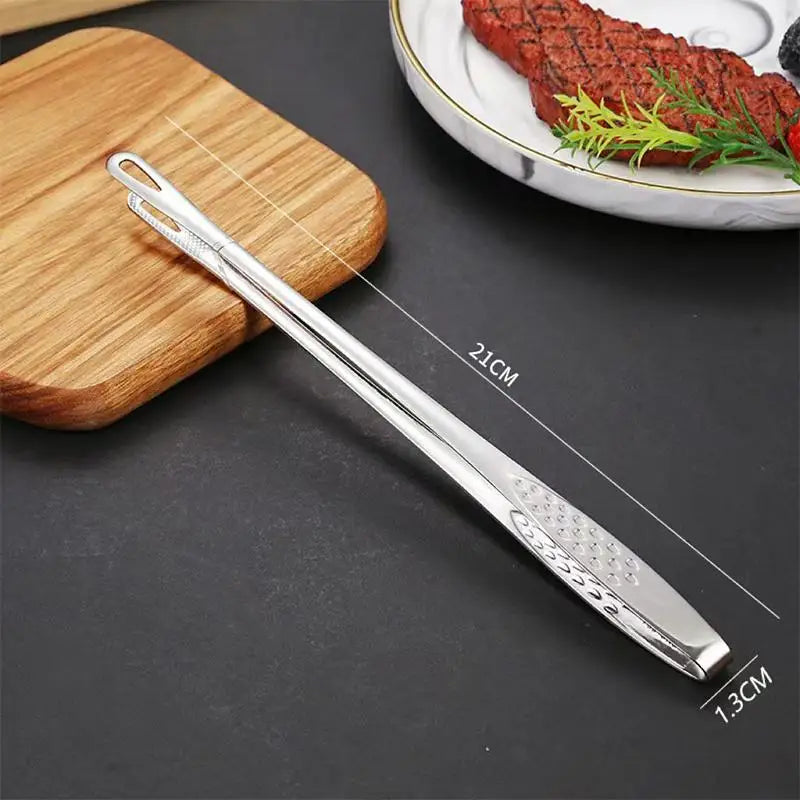 StainlessSteel FoodClipsKitchen Clips Korean Barbecue Tweezers Extended Barbecue Clips Suitable For Home Vegetable/meat Barbecue