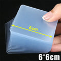Reusable Strong Double Sided Tape PVC Transparent Square Wall Adhesive Stickers for Hooks Waterproof Traceless Home Glue Tapes