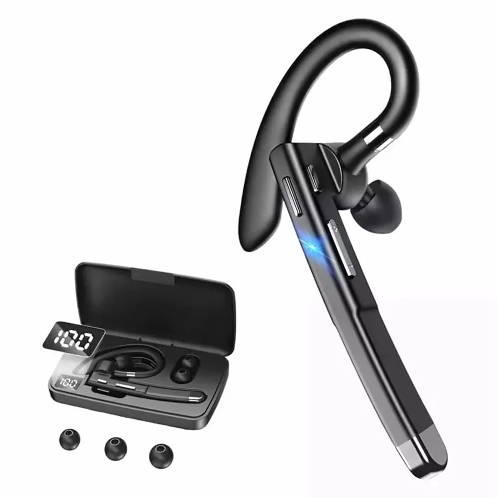 New YYK520 Wireless Headset with Charging Case Business Ear-mounted Bluetooth V5.3 Hands-free Call Noise Reduction Headphones