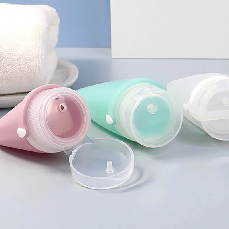 table Silicone Travel Bottle Cosmetic Storage Refillable Lotion Bottle Leakproof Shampoo Container Squeeze Tube Empty Bottle