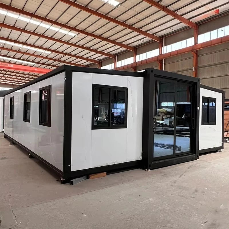 Customized Prefab Concrete House Hurricane Proof Cheap Prefabricated Portable House 2 Bed Room Expandable Container Home