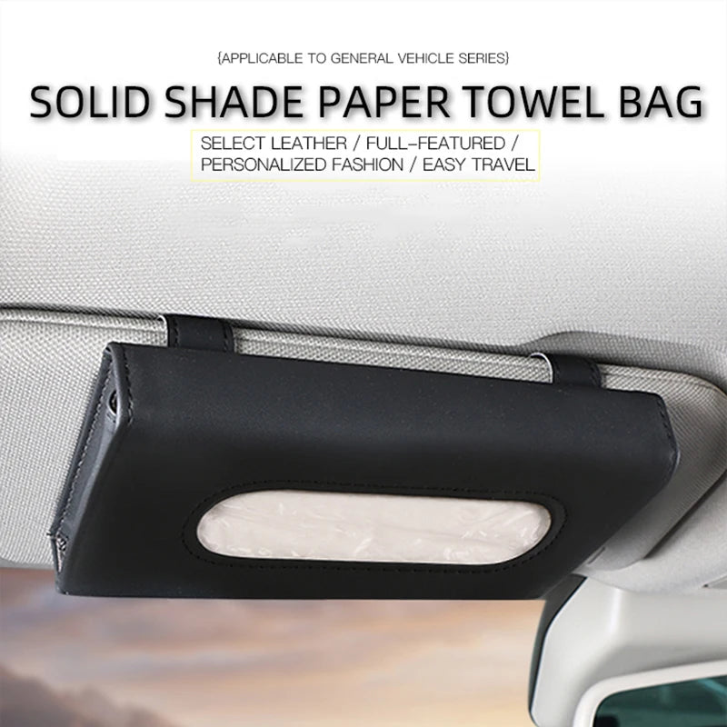 Car Tissue Box Towel Sets Car Sun Visor Tissue Box Holder for Volkswagen Jetta Bora Golf Sagitar Magotan Arteon Lavida Lamando