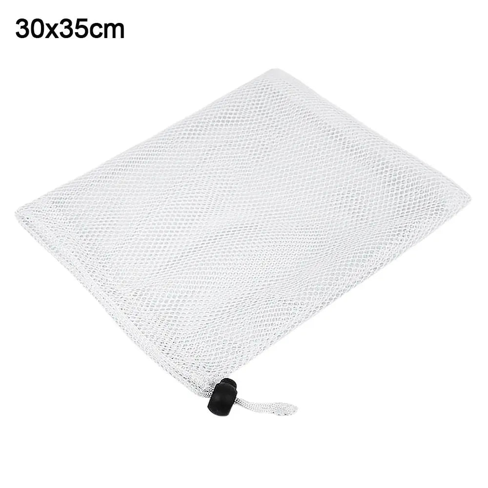 Durable Nylon Mesh Drawstring Storage Pouch Bag Multi Purpose Home Travel Outdoor Activity Pouch Laundry Bag