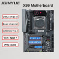 JINGYUE X99 TI D4 Placa Mãe Gaming Motherboard Support LGA 2011-3 E5 V3 V4 CPU DDR4 RAM NVME M.2 SATA USB3.0 ATX Motherboard X99