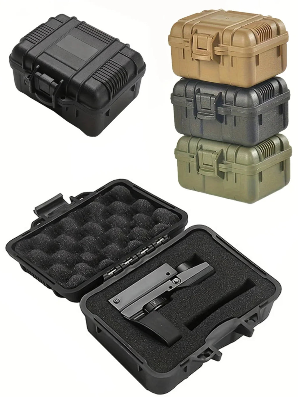 Plastic Box With Anti-shock Foam - Used For Outdoor Storage Of Some Fragile Items, Small Electronic Products Portable Hard Case