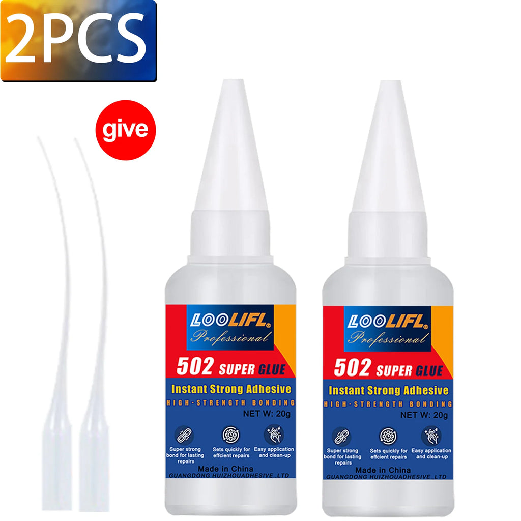1-10 PCs Super glue 502 High Strength Quick-drying Cyanoacrylate Adhesive for rubber wood Metal High Strength Liquid glue Tool